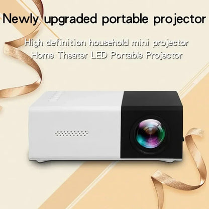 YG300 PRO Mini HD Projector - Portable Home Theater for Kids & Outdoors.