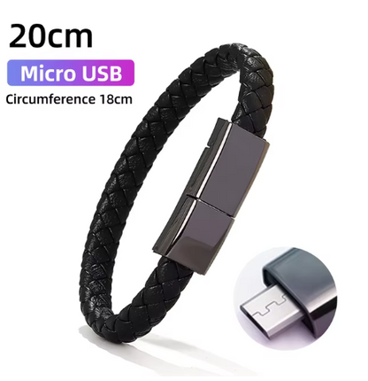 Compact B Charging Cable - Micro USB & Type C